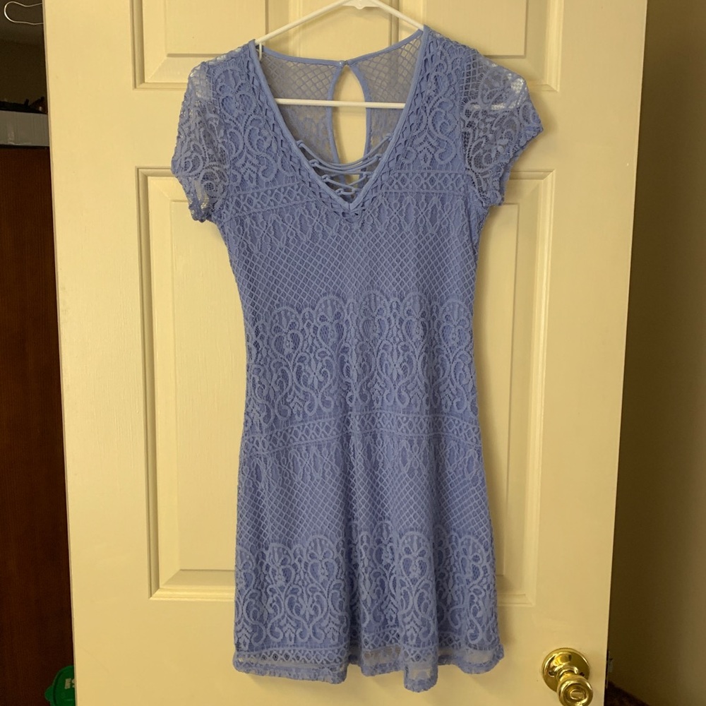 Light Blue Lace Hollister Dress